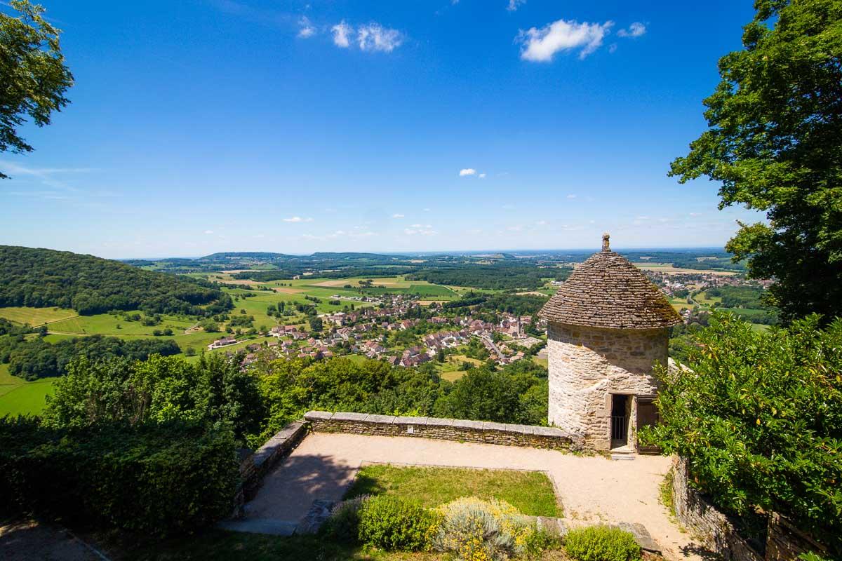 colombier viewpoint in chateau chalon