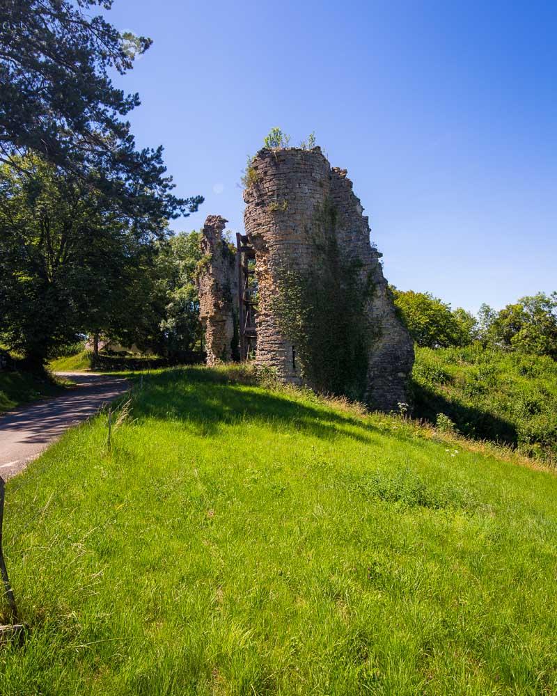 ruins of chateau chalon castle