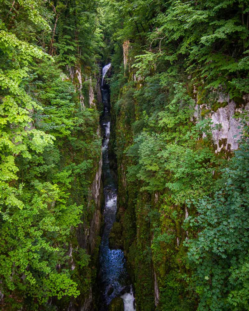 first view of the gorges de la langouette