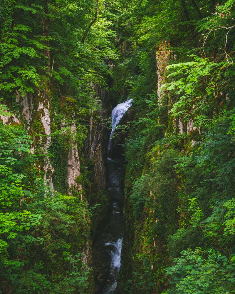 first view of the gorges de la langouette zoomed