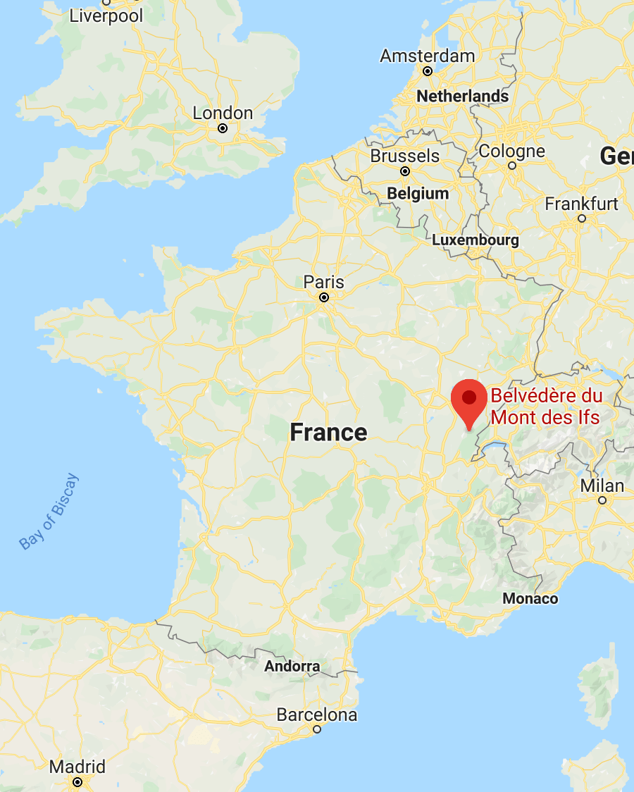 map belvedere du mont des ifs jura france