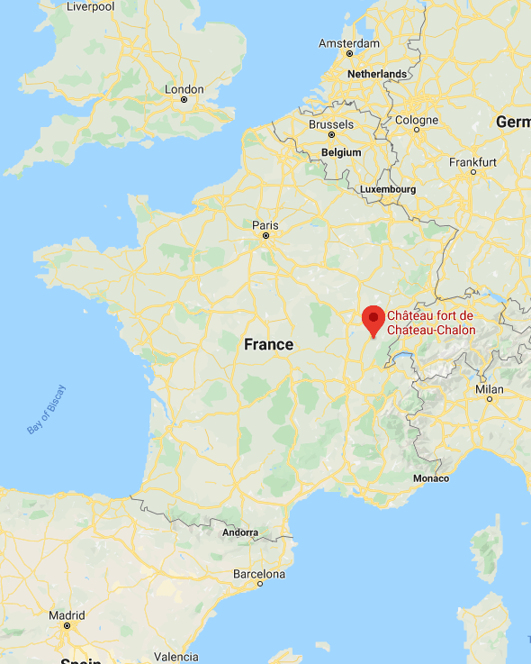 map chateau chalon jura