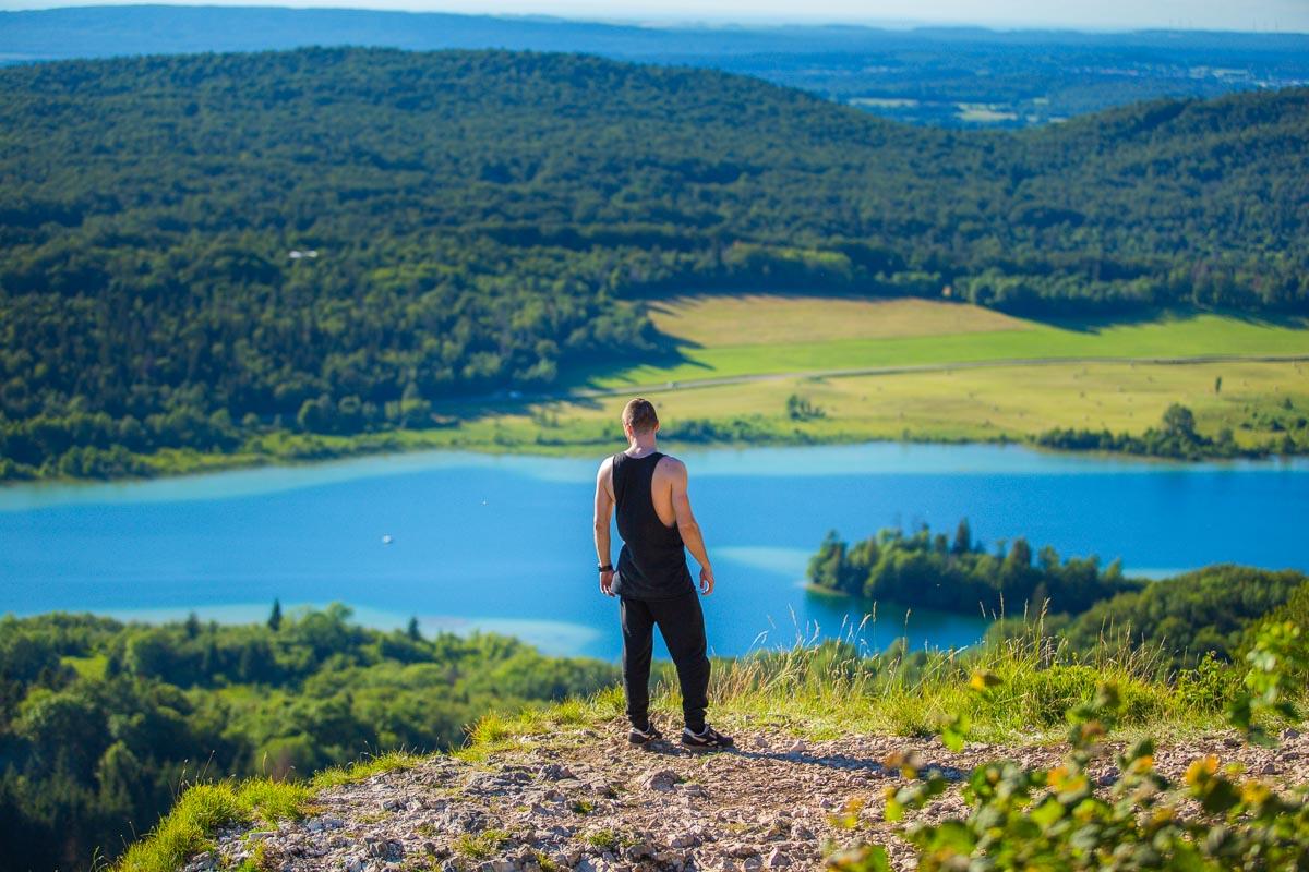 kevmrc enjoying the view after the pic de l'aigle hike