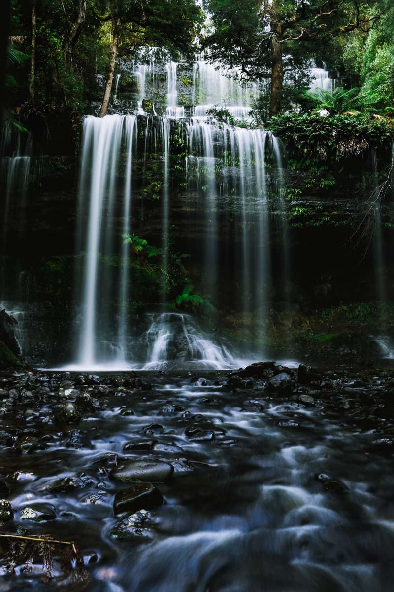 russel falls are one of tasmania top attractions