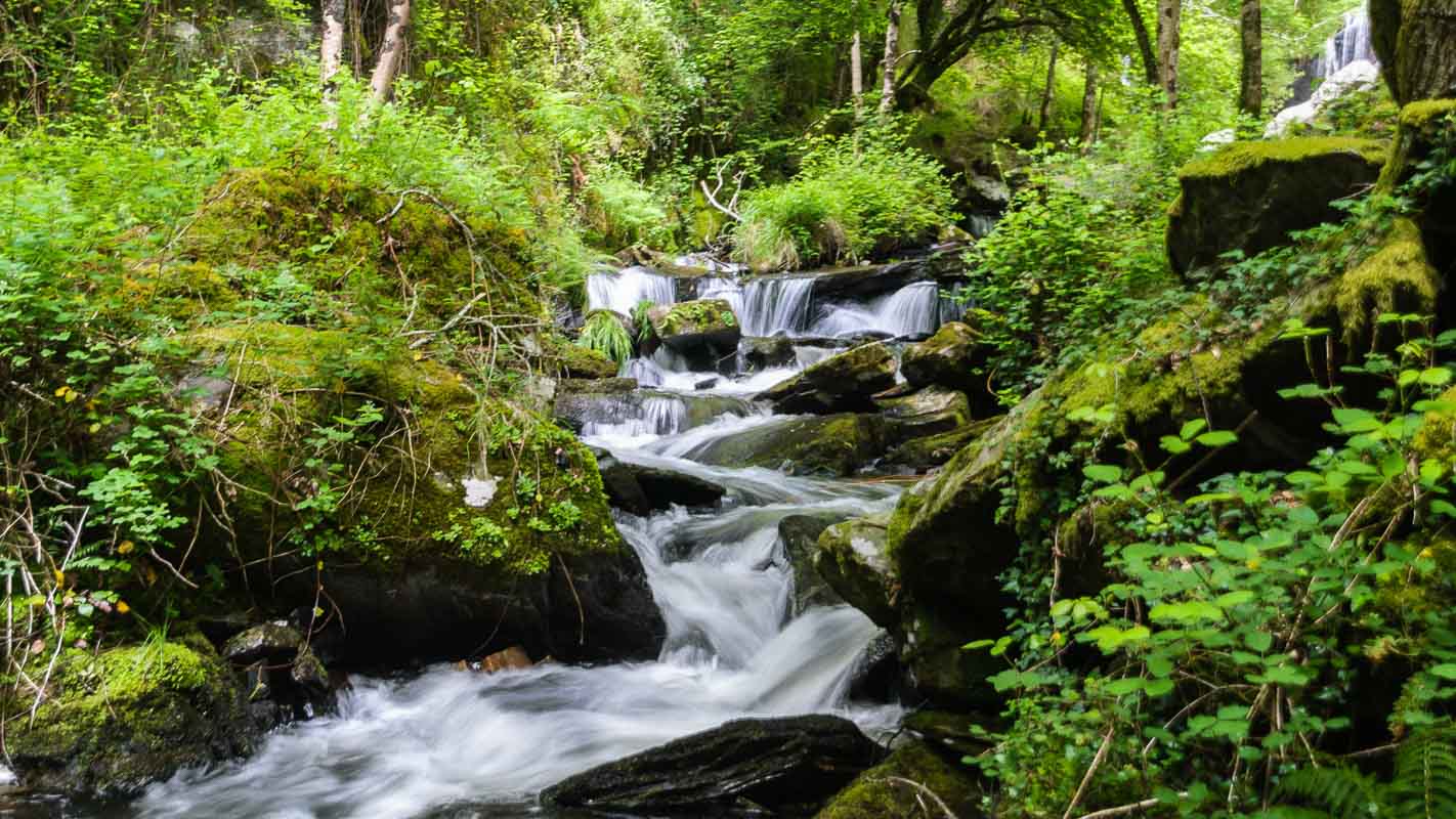 water on the seimeira ruta asturias spain hiking route