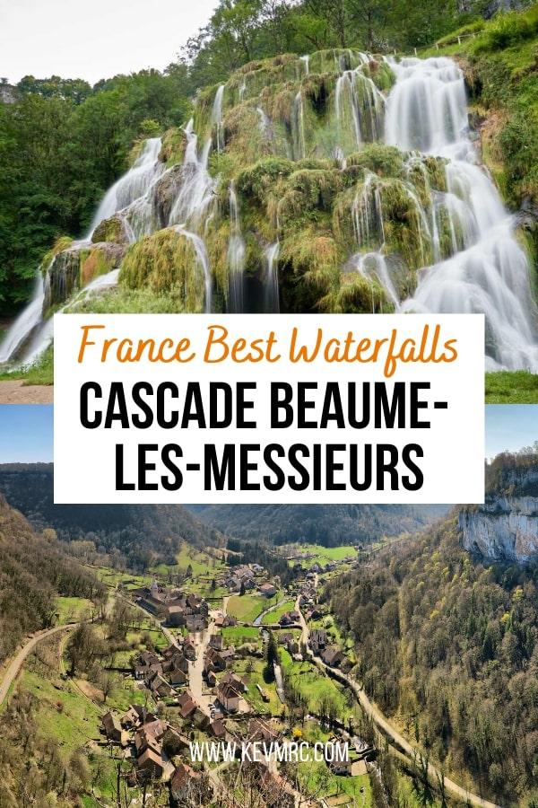 How to Visit the Beaume-les-Messieurs Waterfall. The Cascade Baume-les-Messieurs, also known as Cascade des Tufs, is a waterfall in Jura, France. You can drive straight to the waterfall, or hike from the medieval village Baume-les-Messieurs. jura tourisme | jura france travel | vacances jura | france travel guide | france travel destinations | france travel amazing places | france hidden gem | france cascades 