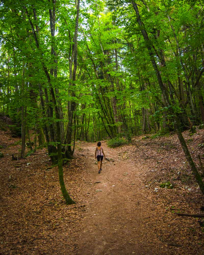 nesrine hiking from croix du cret to croix du chef lieu