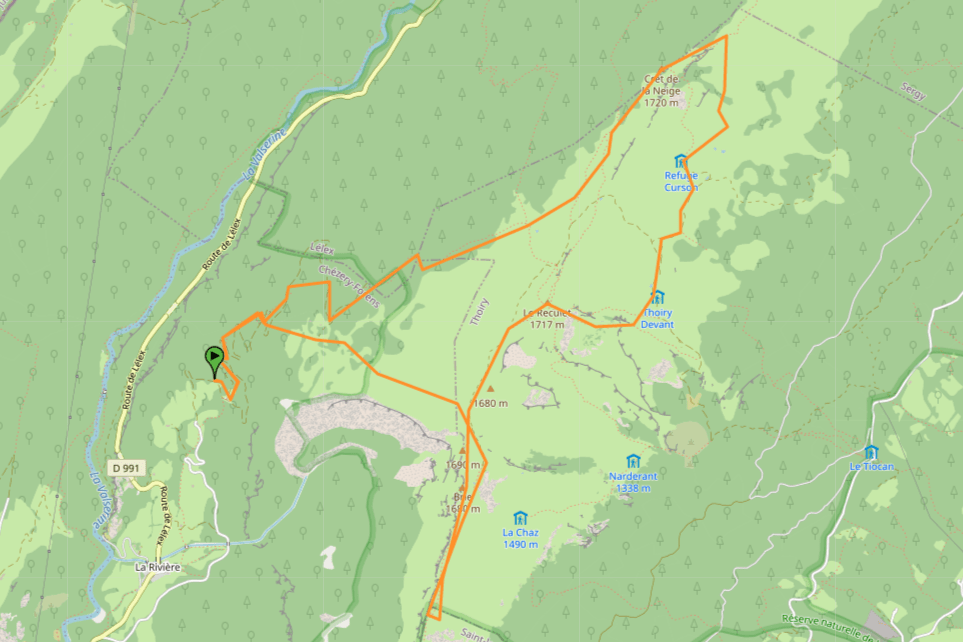 hike cret de la neige jura