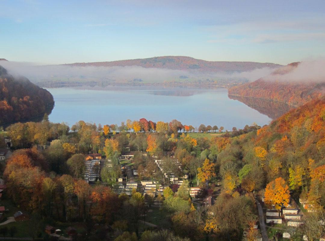 lac de chalain in fall