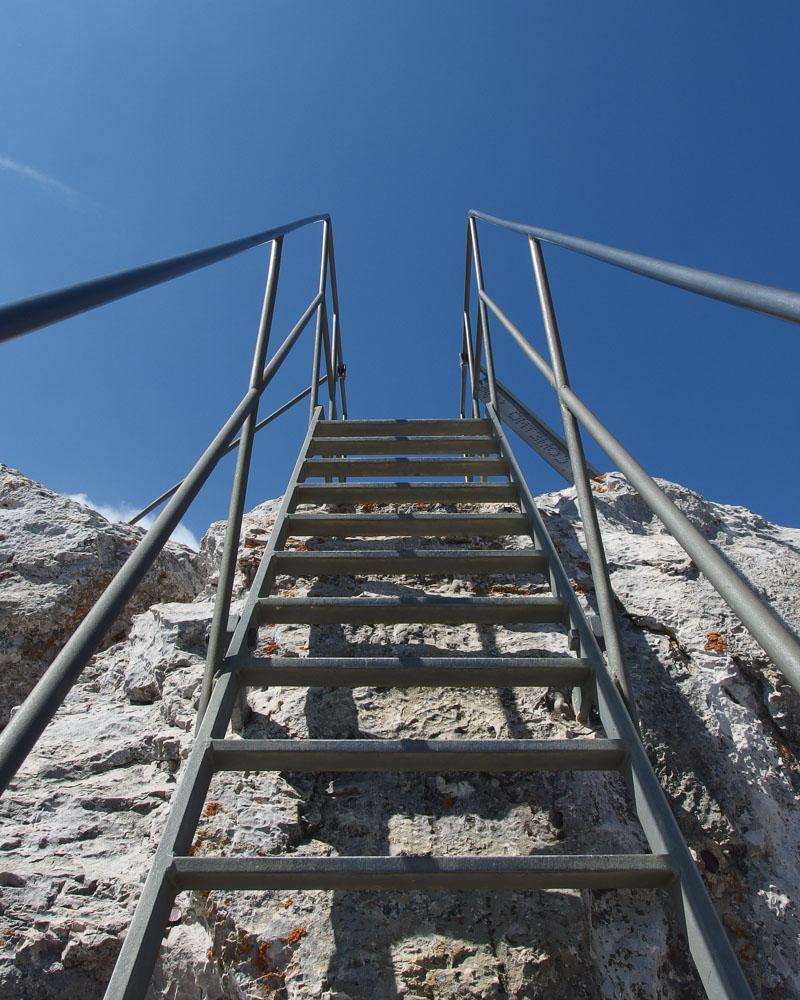 ladder to la tournette summit