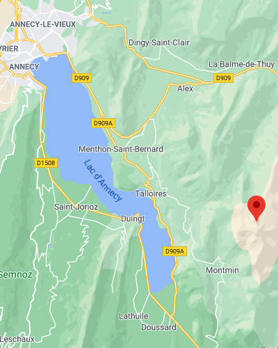 map la tournette annecy france