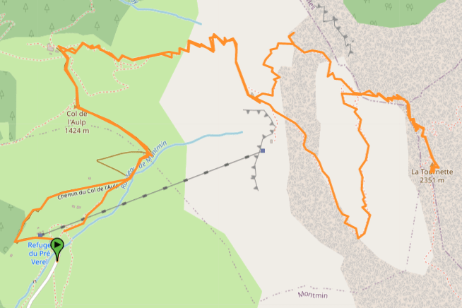 map la tournette hike annecy