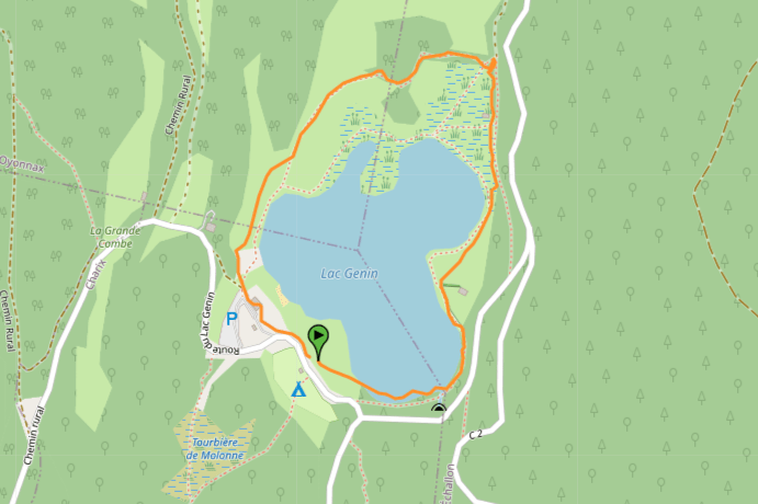 map lac genin hike