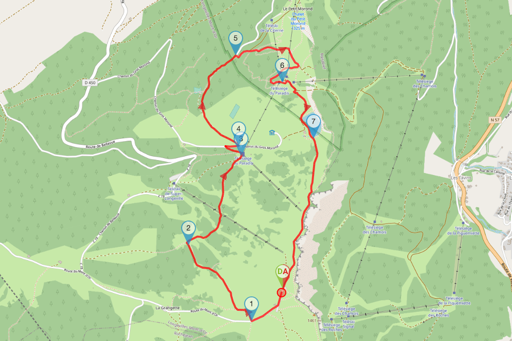 map mont dor hike jura mountains