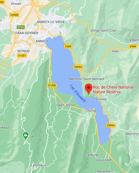 map roc de chere annecy