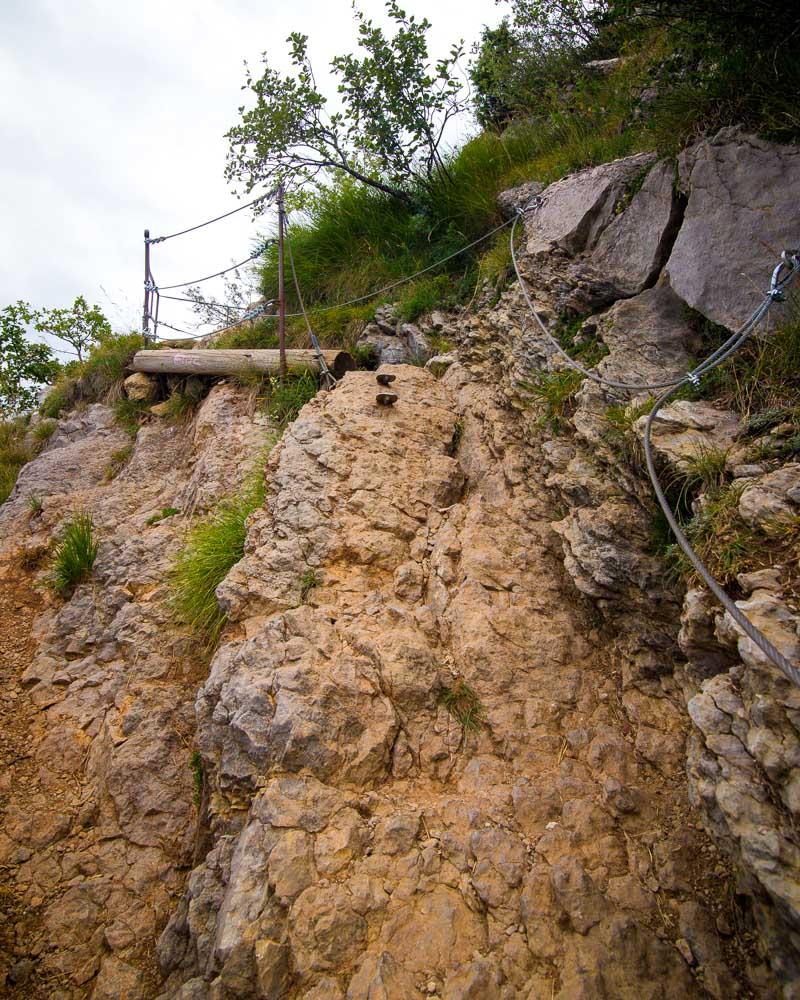 the climb to mont baron