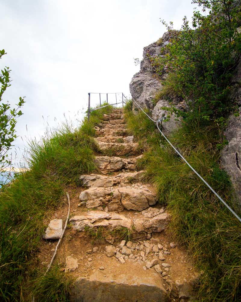 stone staircase to mont baron