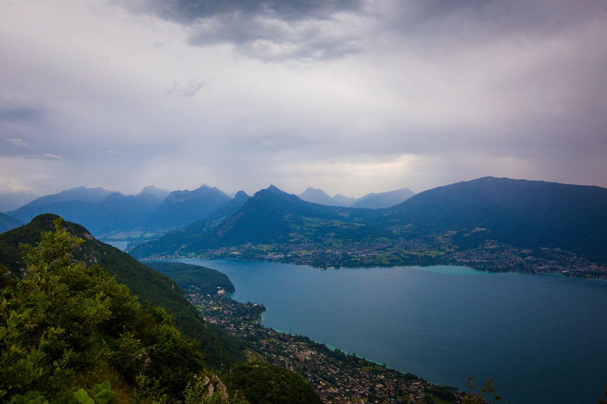 stormy weather over lac d'annecy