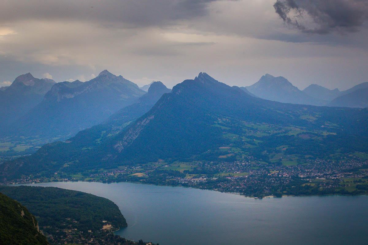 gloomy weather from randonnee mont veyrier annecy