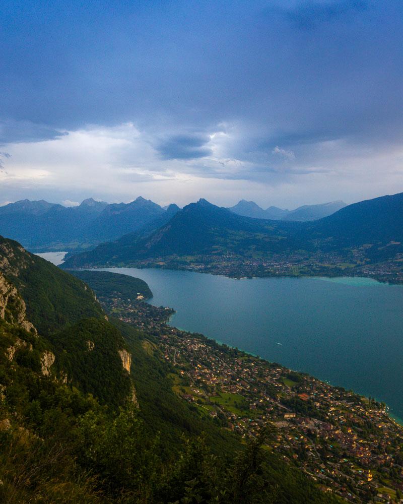 view on mont veyrier annecy hike