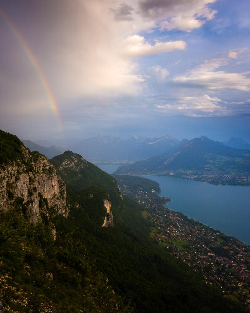 rainbow at mont baron annecy