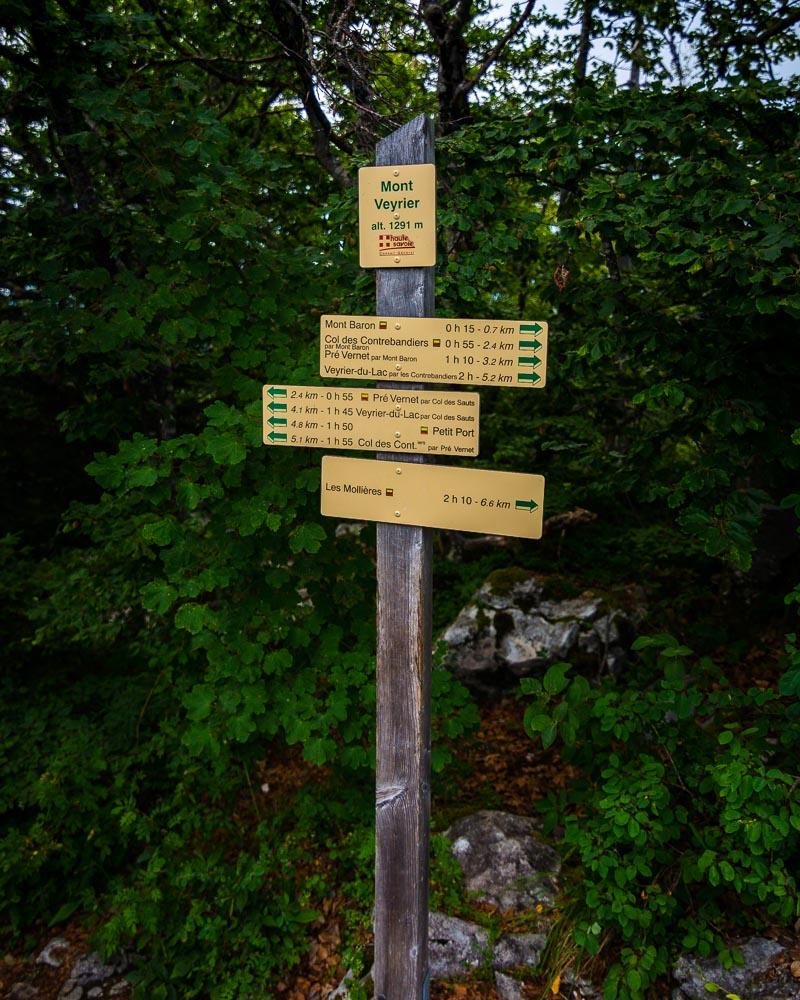 mont veyrier sign