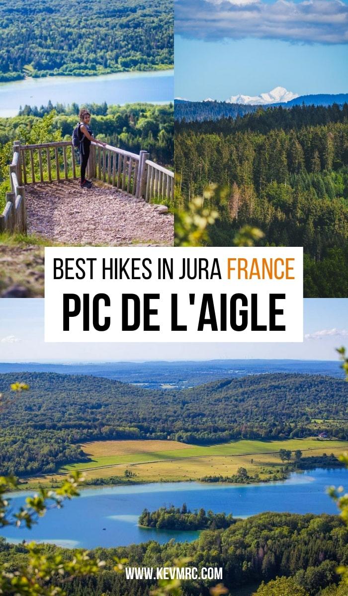The Pic de l'Aigle is a summit over the 4 Lacs of Jura, France. It offers an incredible view over one of the lake, and it's the starting point of a great hike along the ridge, high up on the cliffs. Let's see how to get to it, and details about the hike. jura tourisme | jura france travel | vacances jura | randonnée jura | france travel guide | france travel destinations | france travel amazing places nature | france hiking trails | hiking france