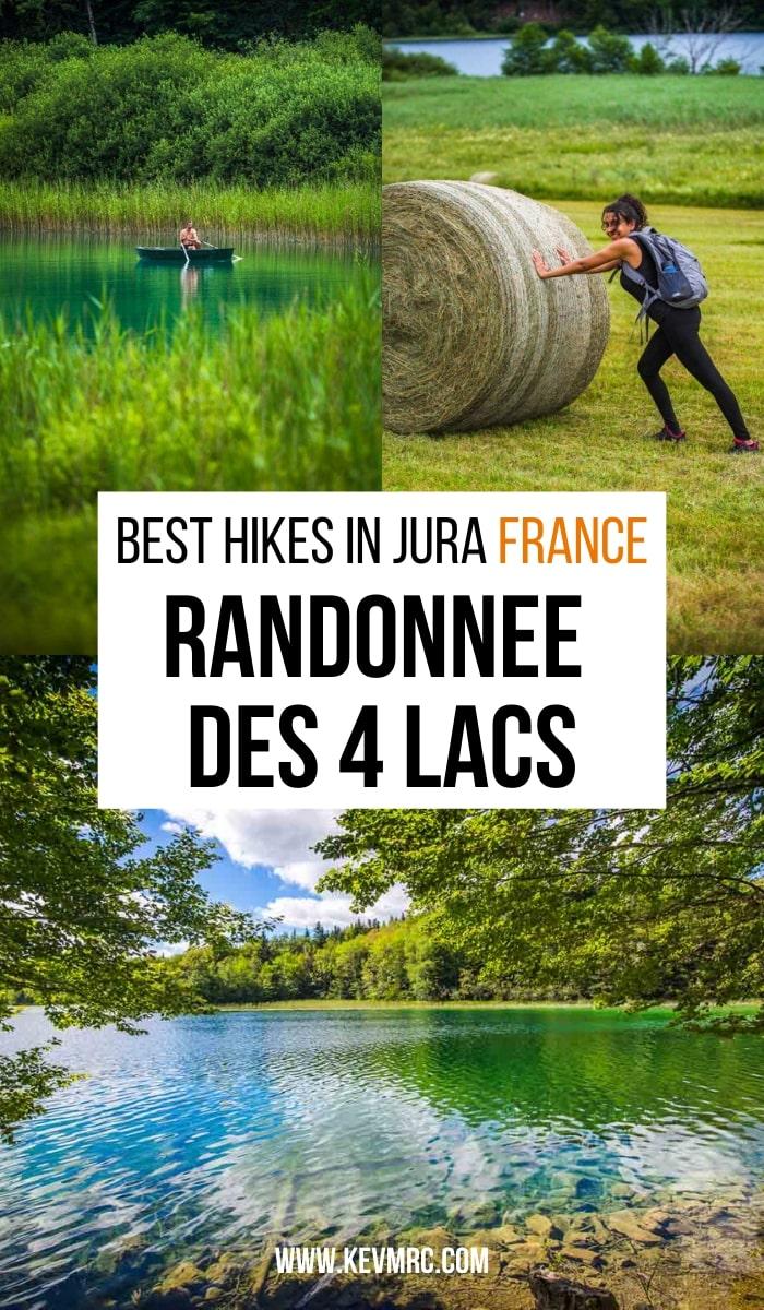 Randonnée des 4 Lacs Hike in Jura. Les 4 Lacs are 4 lakes in Jura: Lac de Narlay, Lac d'Ilay, Le Grand Maclu and Le Petit Maclu. They are right next to one another, and you can easily hike around the 4 lakes in 3 hours. The hike offers great views all along, and it's definitely one of my favorites hikes in Jura. jura tourisme | jura france travel | vacances jura | randonnée jura | france travel guide | france travel destinations | france travel amazing places nature | france hiking trails | hiking france