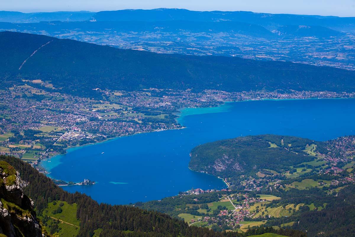 annecy lake from la tournette