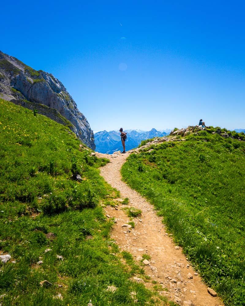 nesrine on la tournette hike