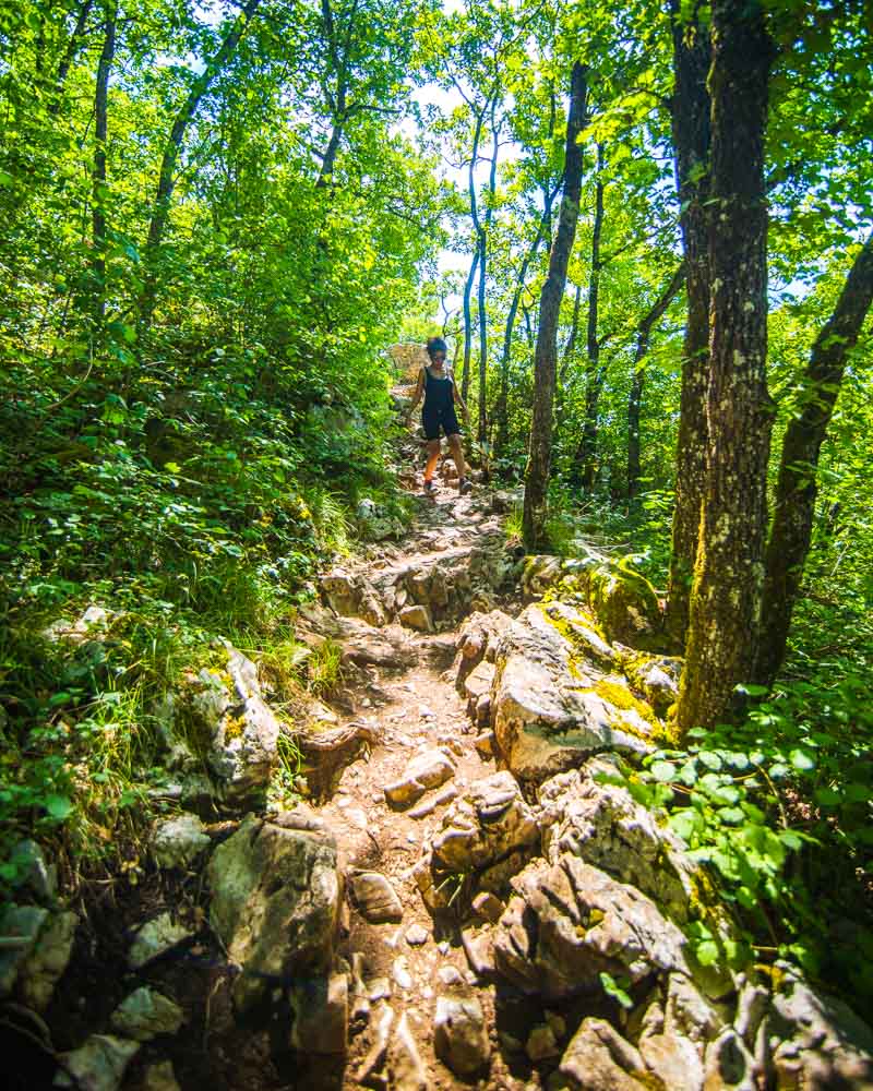 hiking to belvedere du roc de chere