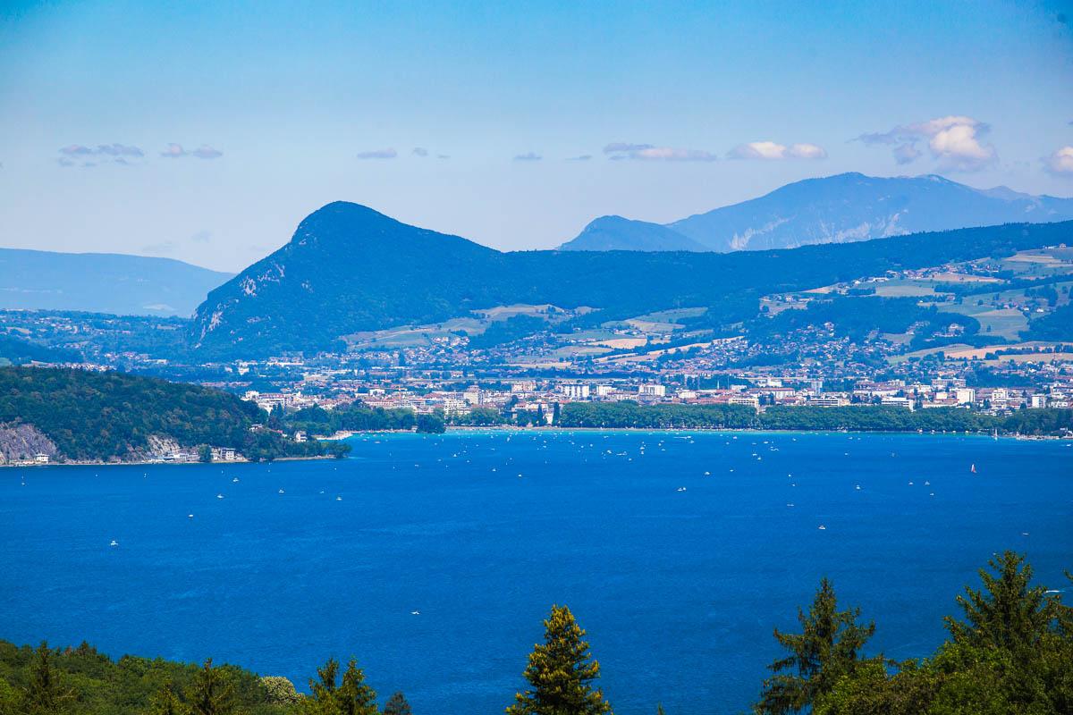 lac d'annecy from roc de chere