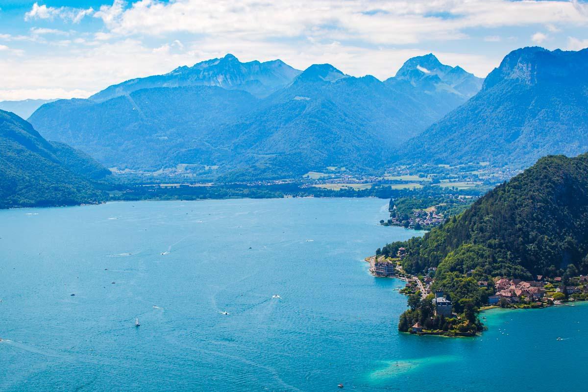 lac d'annecy from belvedere de la crete