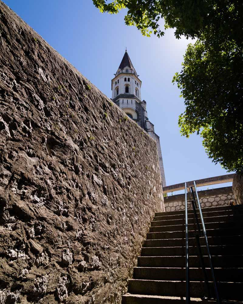 bell tower above the stairs