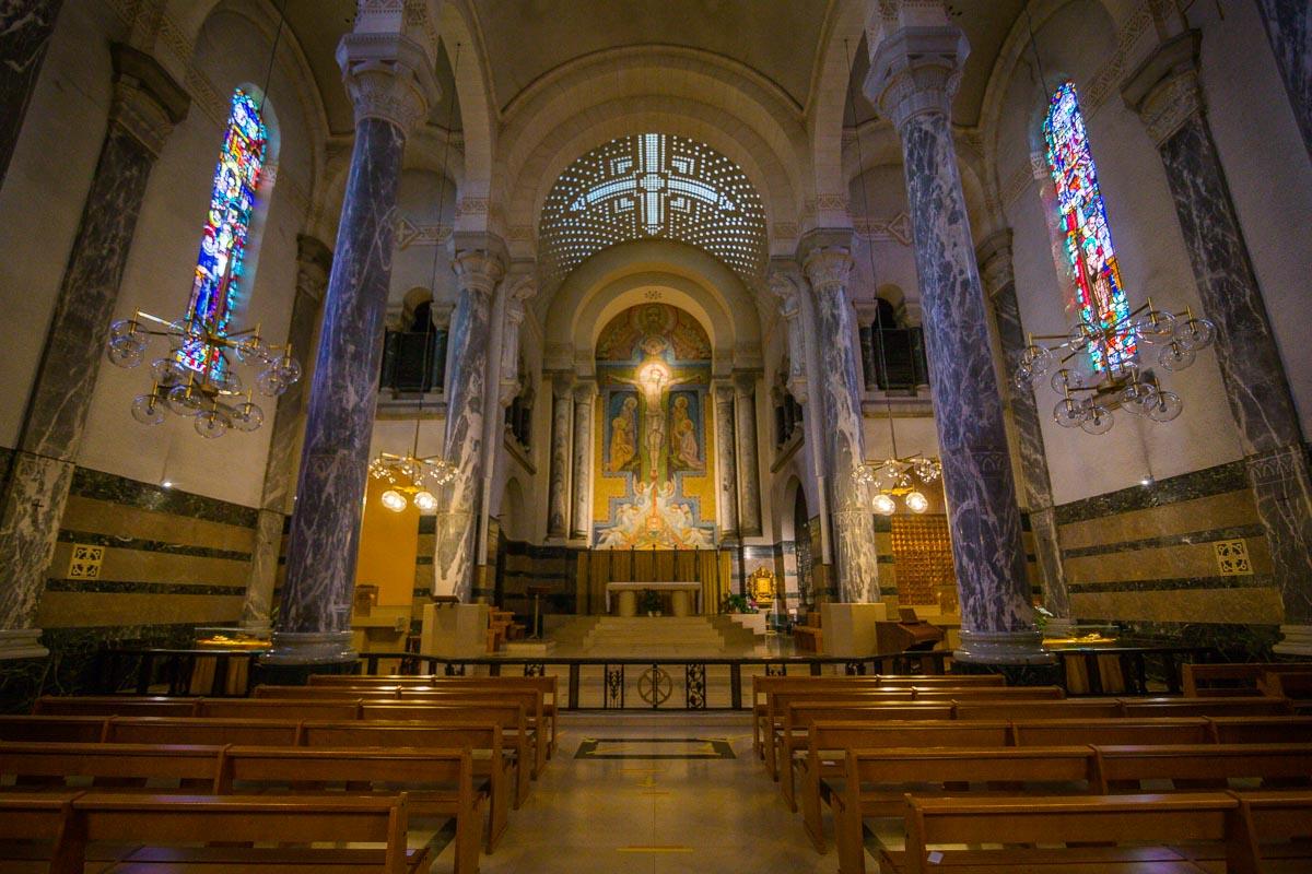 inside the basilica