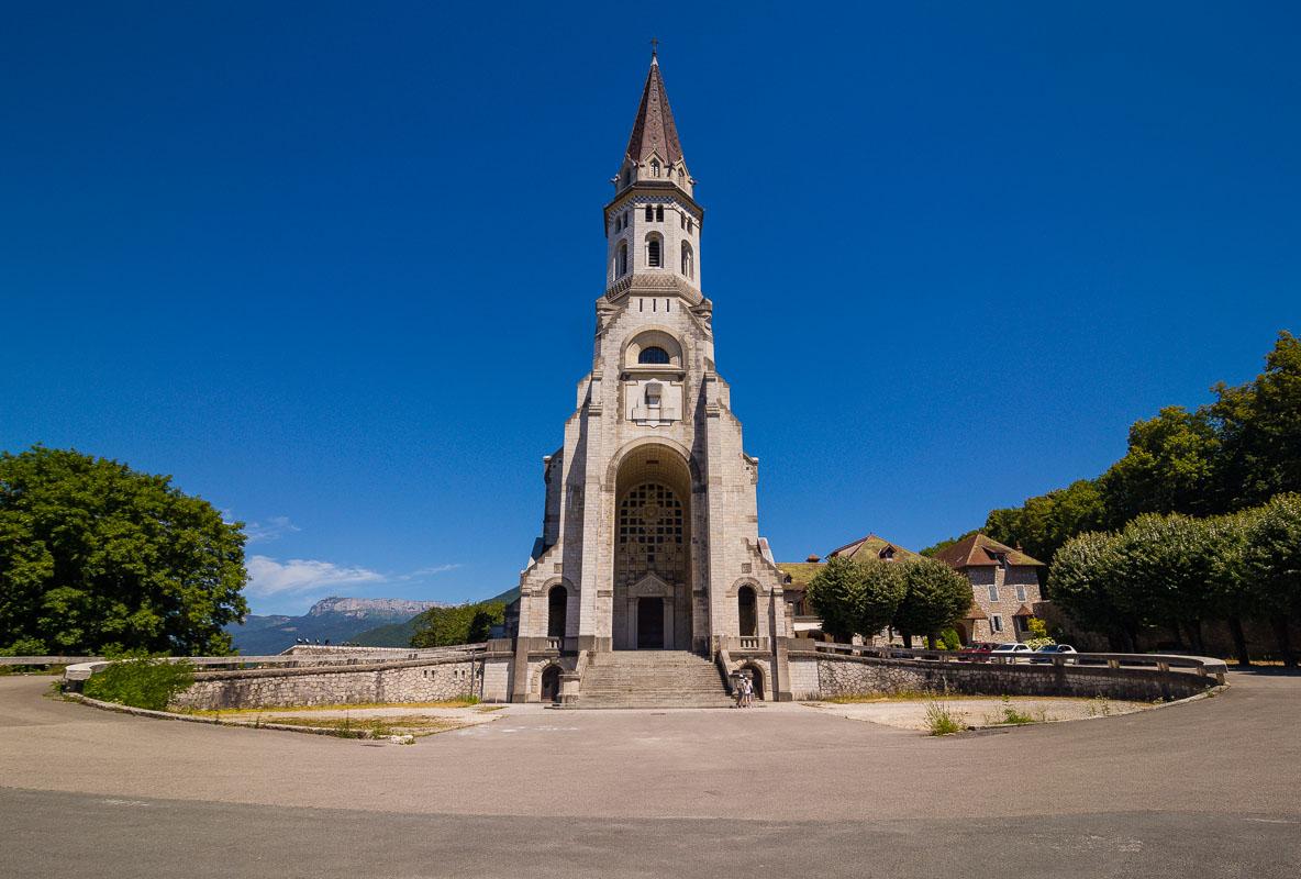 front view of the basilica of the visitation annecy