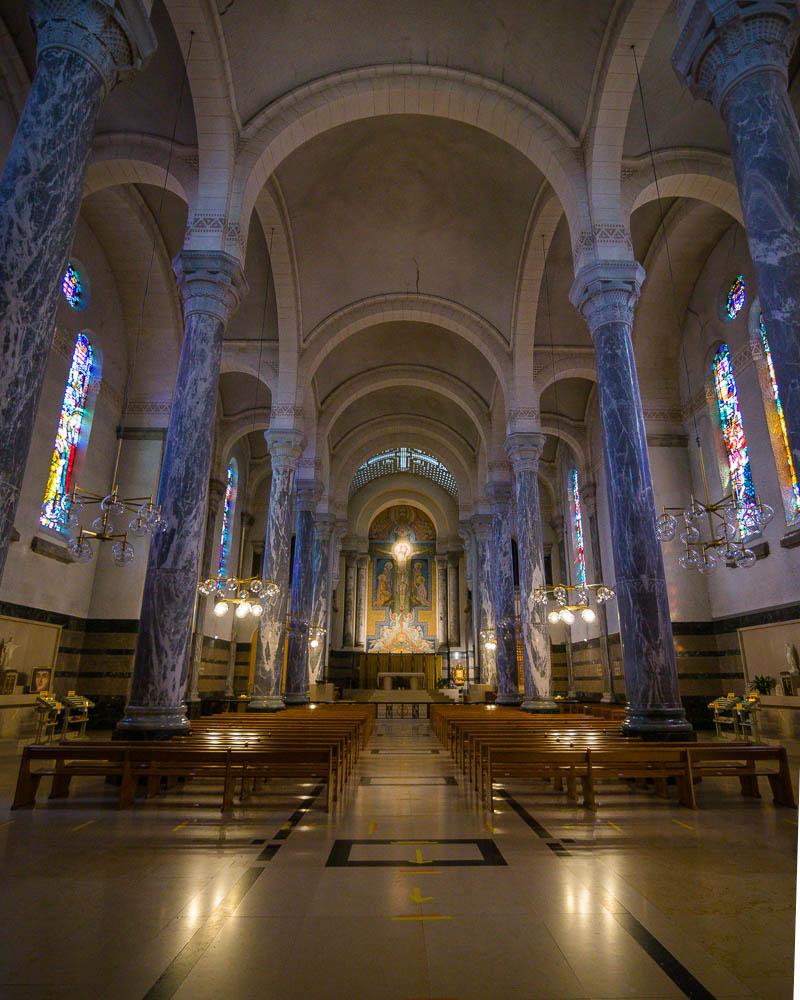 inside the basilique de la visitation