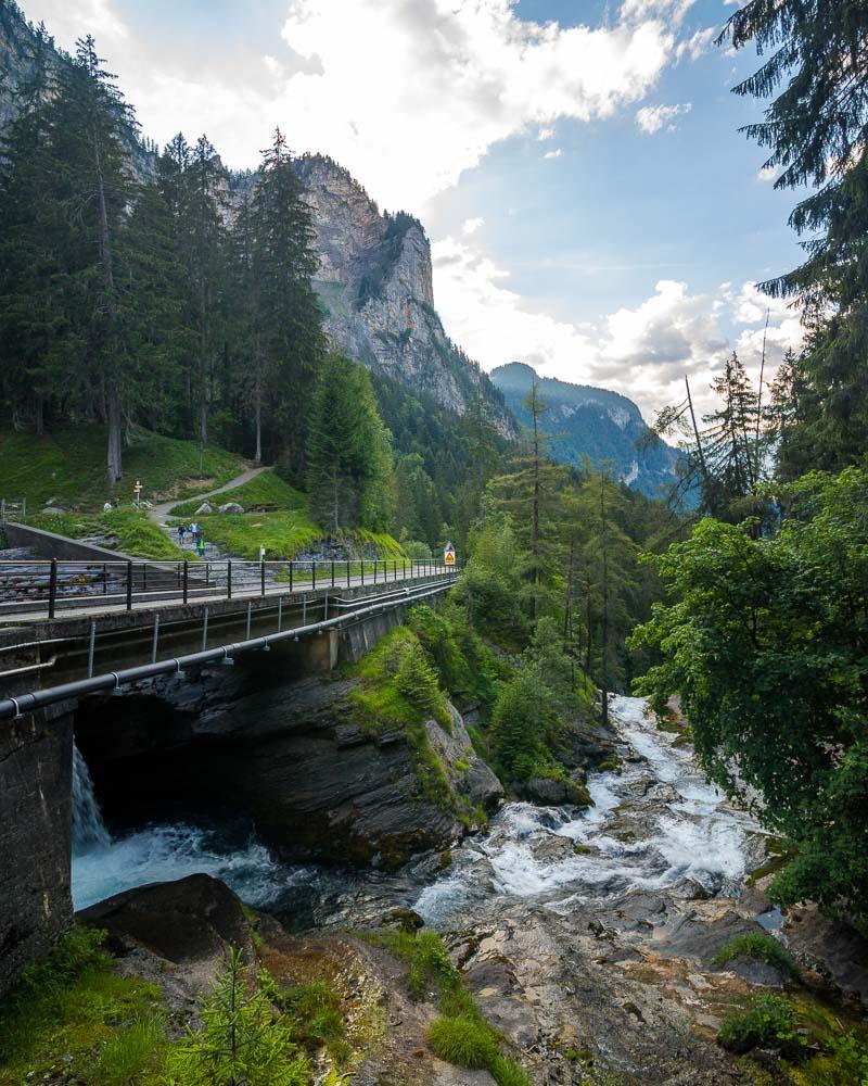 bridge at the cascade du rouget