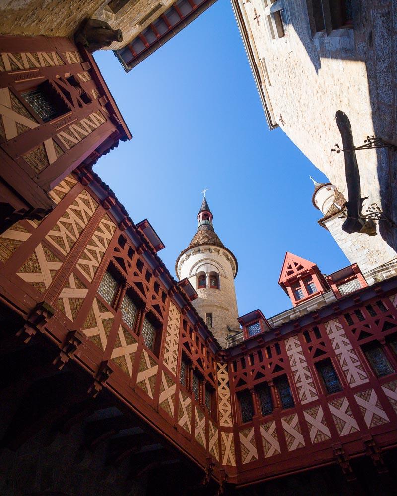 the galerie a colombages menthon castle