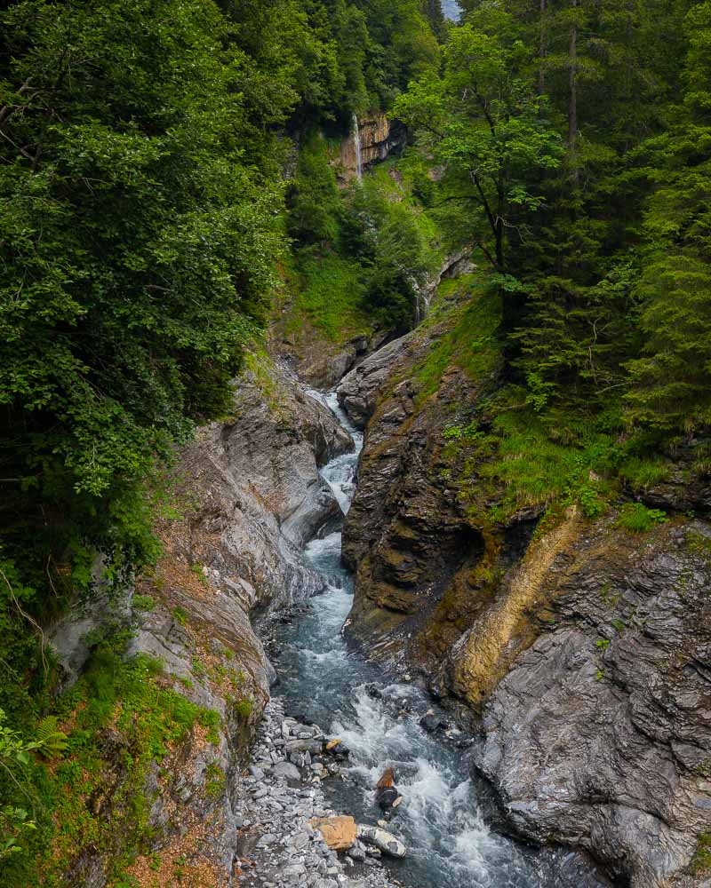 giffre river in gorge sixt fer a cheval