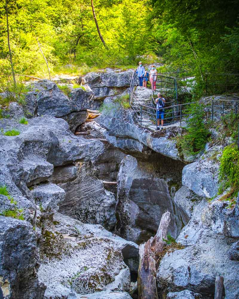 stone rocks over the gorges du fier