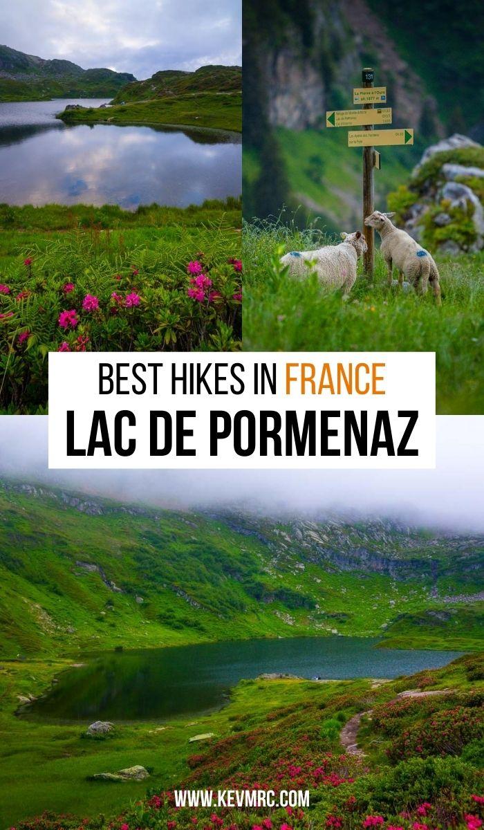 Randonnée Lac de Pormenaz. The Lac de Pormenaz is a mountain lake in Passy, Haute-Savoie. To reach the lake, you'll need to hike for 2h in the mountains, climbing ladders & using steel cables. You'll reach a pristine area surrounded by the Pormenaz mountains & the Rochers des Fiz. randonnée haute savoie | haute savoie lac | montagne haute savoie | france travel guide | france travel amazing places nature | france hiking trails