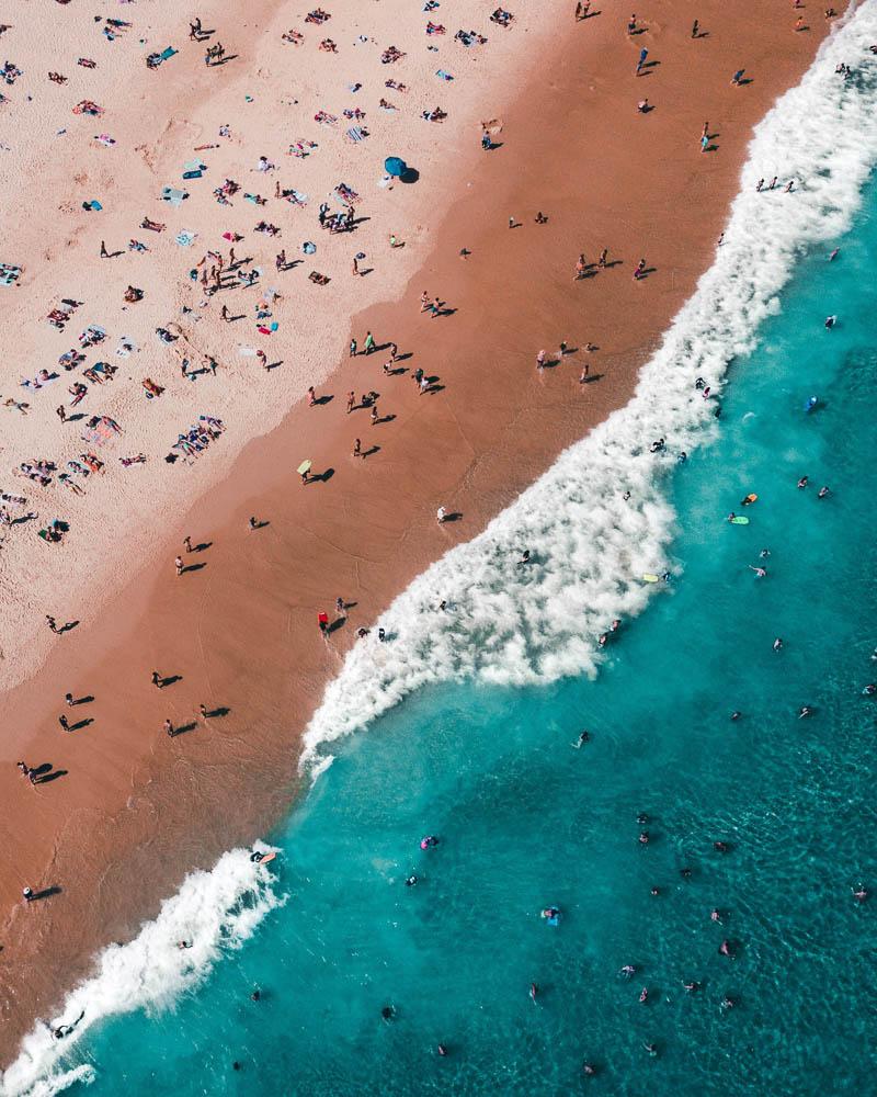 bondi beach is one of the most famous natural landmarks in sydney australia