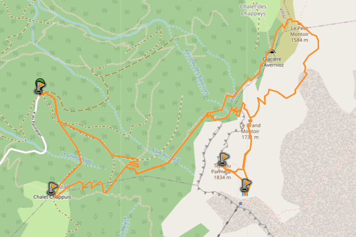 boucle du parmelan annecy hiking map