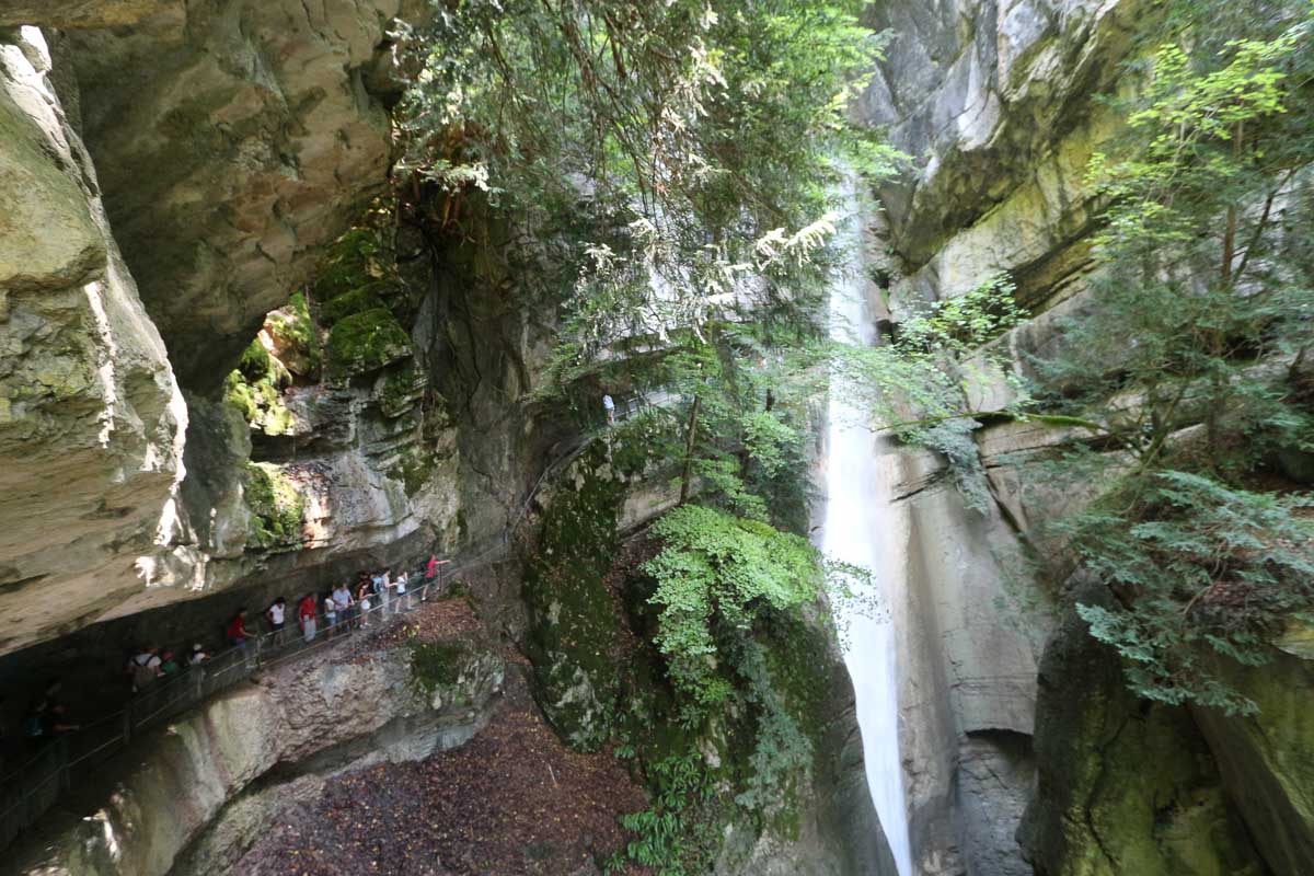 hiking annecy cascade d angon waterfall