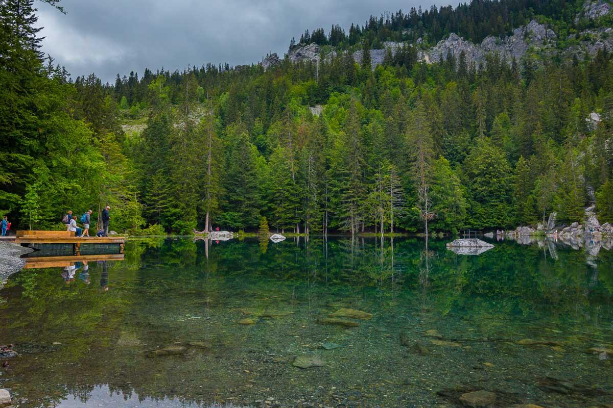 floating platform in lac vert passy