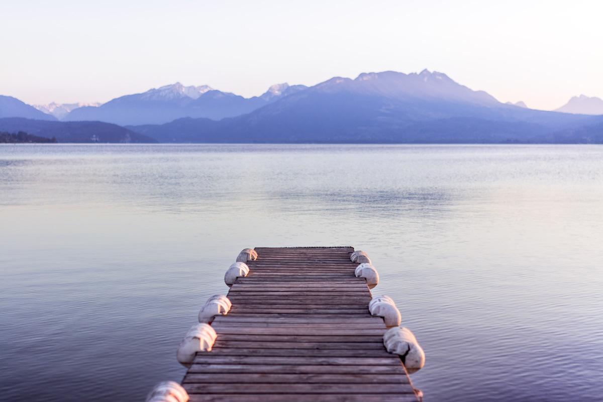 lake annecy in winter