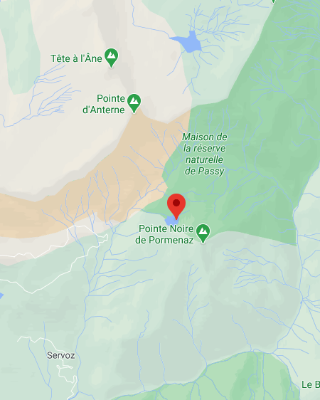 map lac de pormenaz haute savoie