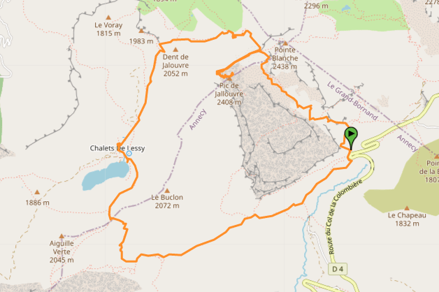 pic de jallouvre hike map