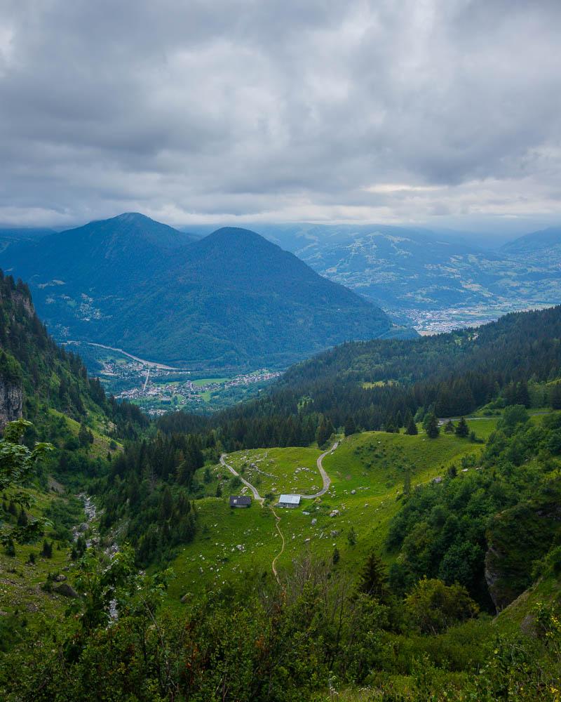 view over the valley